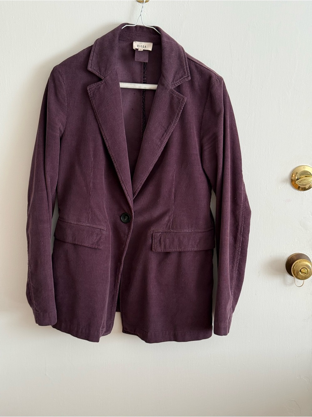 Diego Women's Purple Corduroy Blazer Jacket